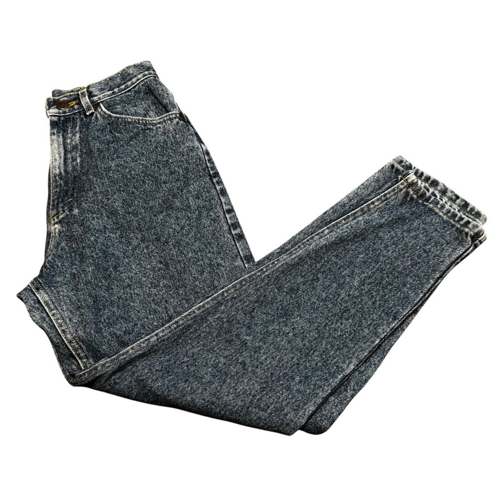 Vintage Lee Jeans Womens High Rise Taperedโ Acid Wash USA 6P